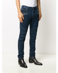 dunkelblaue enge Jeans von Balmain