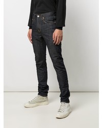 dunkelblaue enge Jeans von purple brand