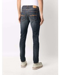 dunkelblaue enge Jeans von Nudie Jeans