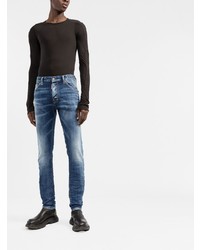 dunkelblaue enge Jeans von DSQUARED2