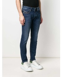 dunkelblaue enge Jeans von Diesel