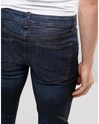 dunkelblaue enge Jeans von Asos