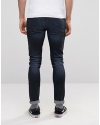 dunkelblaue enge Jeans von Asos