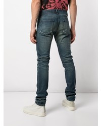 dunkelblaue enge Jeans von John Elliott