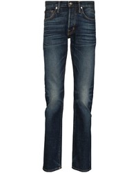 dunkelblaue enge Jeans von Tom Ford