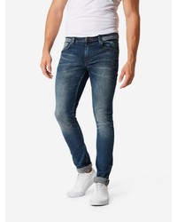 dunkelblaue enge Jeans von Tom Tailor Denim