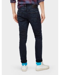 dunkelblaue enge Jeans von Tom Tailor Denim