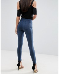 dunkelblaue enge Jeans von Asos