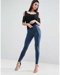 dunkelblaue enge Jeans von Asos