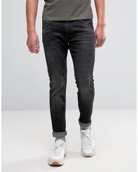 dunkelblaue enge Jeans von Wrangler