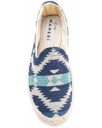 dunkelblaue Espadrilles von Manebi