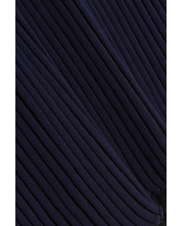 dunkelblaue Bluse mit Falten von Sonia Rykiel