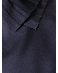 dunkelblaue Bluse mit Falten von P.A.R.O.S.H.