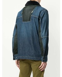 dunkelblaue Feldjacke aus Jeans von Sacai