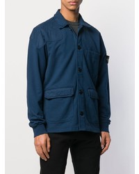 dunkelblaue Feldjacke von Stone Island