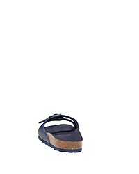 dunkelblaue flache Sandalen aus Leder von Fritzi aus Preußen