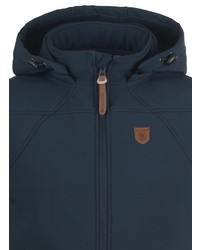 dunkelblaue Fleece-ärmellose Jacke von INDICODE