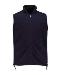 dunkelblaue Fleece-ärmellose Jacke von JP1880