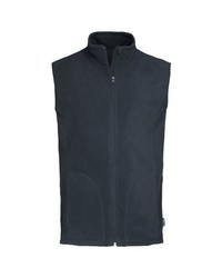 dunkelblaue Fleece-ärmellose Jacke von Stedman