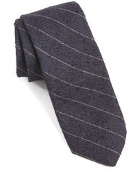 dunkelblaue geflochtene Krawatte