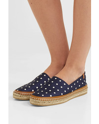 dunkelblaue gepunktete Espadrilles von Gabriela Hearst