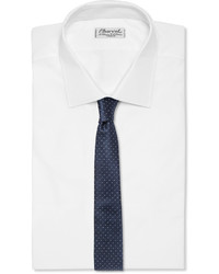 dunkelblaue gepunktete Krawatte von Lanvin