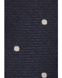 dunkelblaue gepunktete Krawatte von Seidensticker
