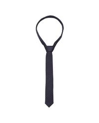 dunkelblaue gepunktete Krawatte von Seidensticker