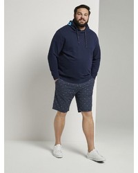 dunkelblaue gepunktete Shorts von TOM TAILOR Men Plus