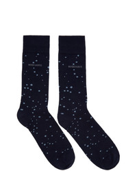 dunkelblaue gepunktete Socken von BOSS