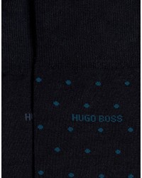 dunkelblaue gepunktete Socken von Hugo Boss