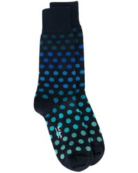 dunkelblaue gepunktete Socken von Paul Smith