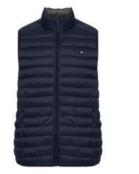 dunkelblaue gesteppte ärmellose Jacke von BLEND