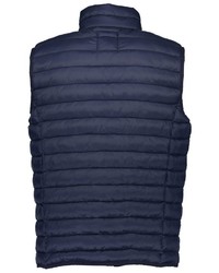 dunkelblaue gesteppte ärmellose Jacke von Blue Seven