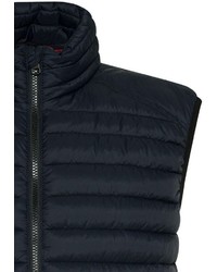 dunkelblaue gesteppte ärmellose Jacke von Cinque