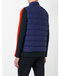 dunkelblaue gesteppte ärmellose Jacke von Moncler