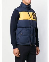 dunkelblaue gesteppte ärmellose Jacke von Polo Ralph Lauren