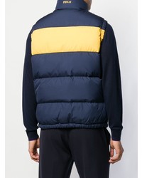 dunkelblaue gesteppte ärmellose Jacke von Polo Ralph Lauren