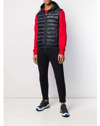 dunkelblaue gesteppte ärmellose Jacke von Moncler