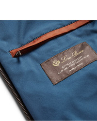 dunkelblaue gesteppte ärmellose Jacke von Loro Piana