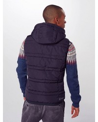 dunkelblaue gesteppte ärmellose Jacke von Scotch & Soda