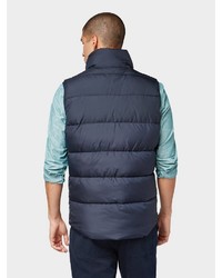 dunkelblaue gesteppte ärmellose Jacke von Tom Tailor Denim