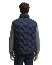 dunkelblaue gesteppte ärmellose Jacke von Tom Tailor