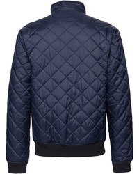 dunkelblaue gesteppte Bomberjacke von Barbour