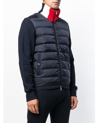 dunkelblaue gesteppte Bomberjacke von Moncler