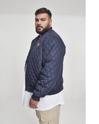 dunkelblaue gesteppte Bomberjacke von Urban Classics
