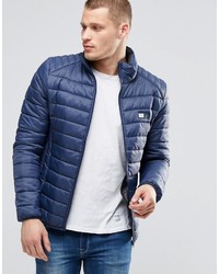 dunkelblaue gesteppte Jacke von Blend of America