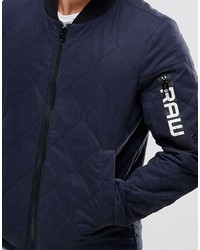 dunkelblaue gesteppte Jacke von G Star