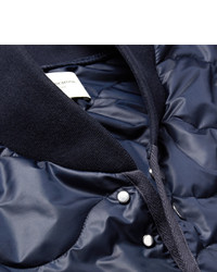 dunkelblaue gesteppte Jacke von Public School