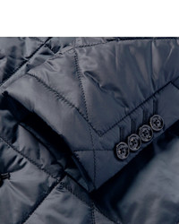 dunkelblaue gesteppte Jacke von Hugo Boss